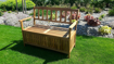 Picture of Aldotrade wooden bench Edita with storage space wood acacia