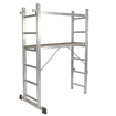 Picture of ALDOTRADE aluminum scaffolding with a landing of 2x6