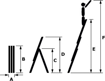 Obrázek z ALDOTRADE Hliníkový žebřík 3x15 příček PROFI třídílný 