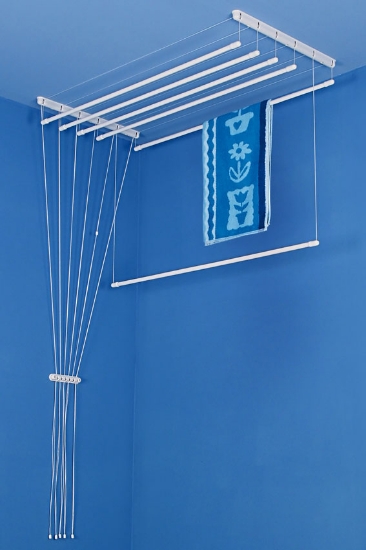Obrázek z ALDOTRADE Stropní sušák na prádlo Ideal 6 tyčí 130 cm 