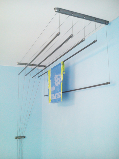 Picture of Aldotrade ceiling clothes dryer Ideal 6 bars 180 cm