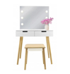 Obrázek z ALDOTRADE Toaletní kosmetický stolek Retro 80x50x135cm 
