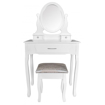Obrázek z ALDOTRADE Toaletní kosmetický stolek Sofia 73x40x132cm s taburet 