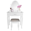 Picture of Aldotrade toilet cosmetic table Sofia 73x40x132cm with taburet