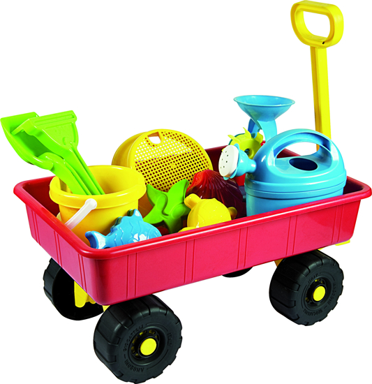 Obrázek z ALDOTRADE Vozík zahradní dětský s příslušenstvím 