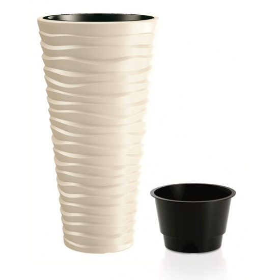 Picture of Flower pot tall with Sand Slim 35 cm deposit