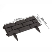 Picture of Garden plastic palisade curb rim of lawn 2.2m
