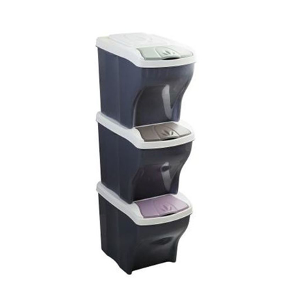 Obrázek ALDOTRADE Koš na tříděný odpad Poker Tris 3x20l