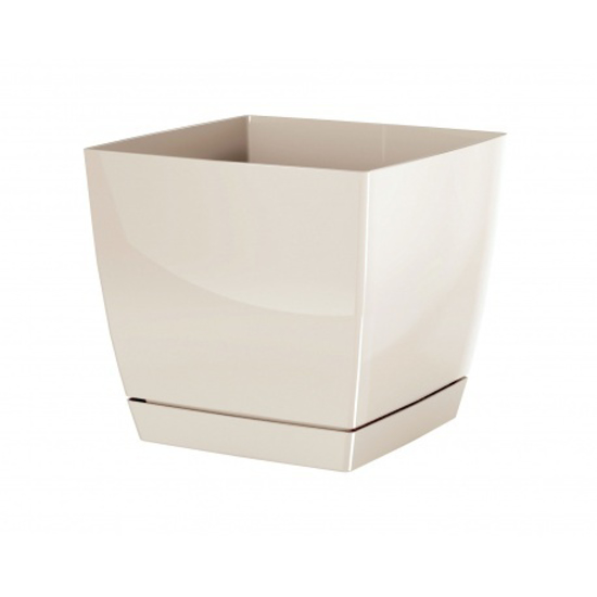 Picture of Flowerpot Coubi square with a bowl of 13.5 cm creamy