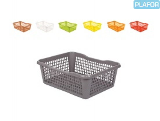 Picture of Plastic basket 24,8x14,7x7,2 cm, gray