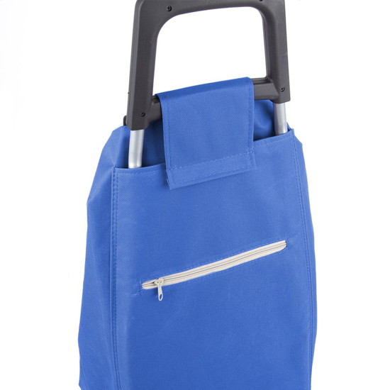 Picture of Shopping bag on Madrid wheels blue