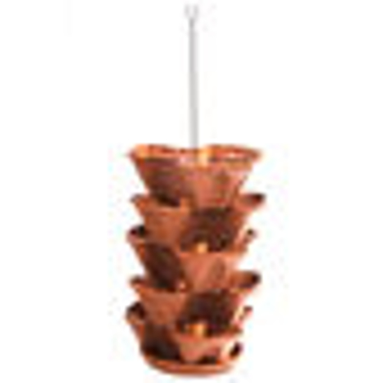 Picture of Floral cascade 4 part. terracotta