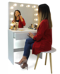 Obrázek z Toaletní kosmetický stolek 80x40x140 cm se zrcadlem Gabina 