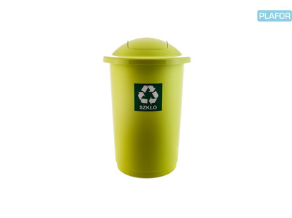Obrázek Odpadkový koš na tříděný odpad Top Bin 50 l, zelená