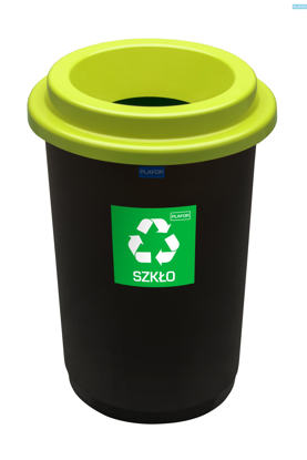 Obrázek Odpadkový koš na tříděný odpad Eco Bin 50 l, zelená