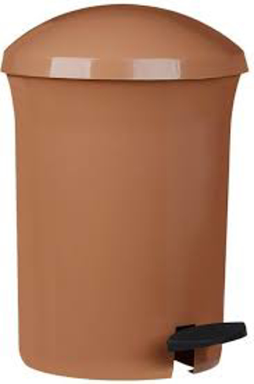 Picture of Pedal trash bin dust bin 8.1 l, brown
