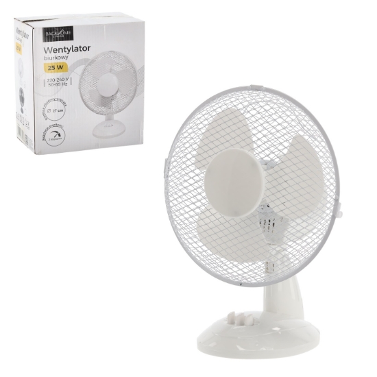 Obrázek z Stolní ventilátor bílý 25W 