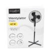 Obrázek z Stojanový ventilátor černý 45W 