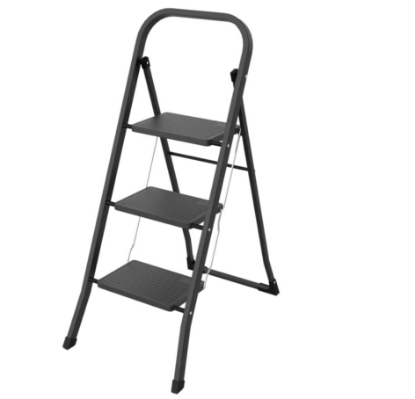 Zobrazit detail produktu - Schůdky ocelové MINIFERO 3, ČERNÉ, nosnost 150kg Obrázek Schůdky ocelové MINIFERO 3, ČERNÉ, nosnost 150kg