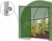 Obrázek z Zahradní fóliovník 3-segmentový s otevíracími dveřmi, 4x2,5x2m 