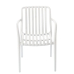 Obrázek z Zahradní židle 45,5 × 57 × 45/81 cm, bílá, nosnost 110 kg 