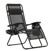 Obrázek z Zahradní relaxační polohovací křeslo se stojanem a opěrkou hlavy 